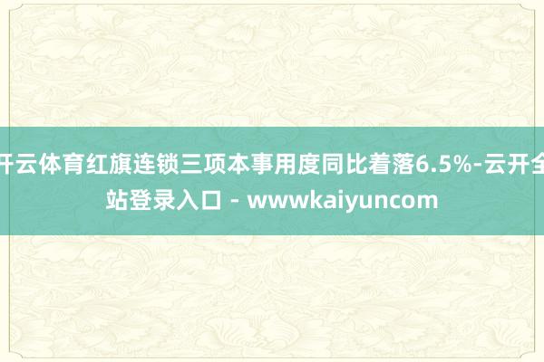 开云体育红旗连锁三项本事用度同比着落6.5%-云开全站登录入口 - wwwkaiyuncom